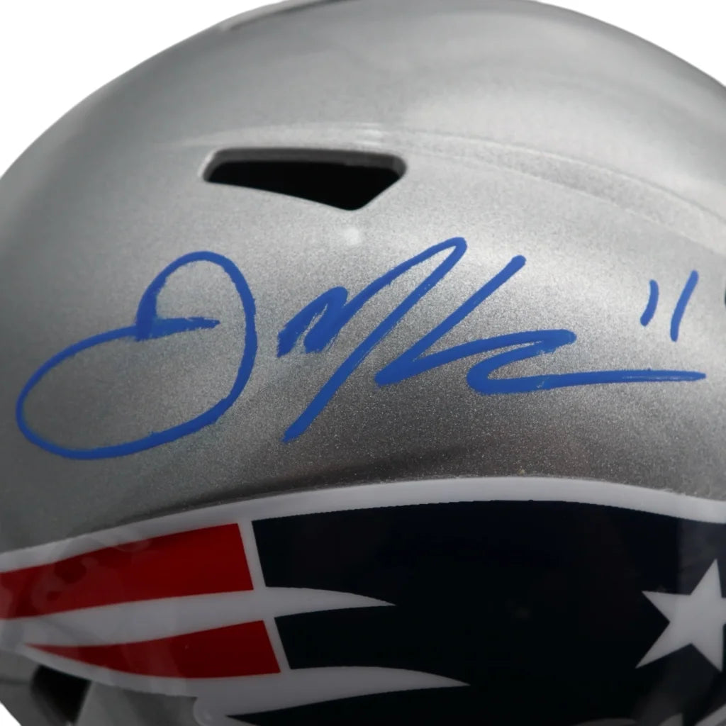 Julian Edelman autographed New England Patriots full-size helmet