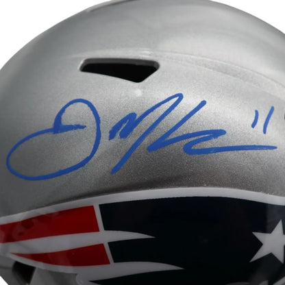 Julian Edelman autographed New England Patriots full-size helmet