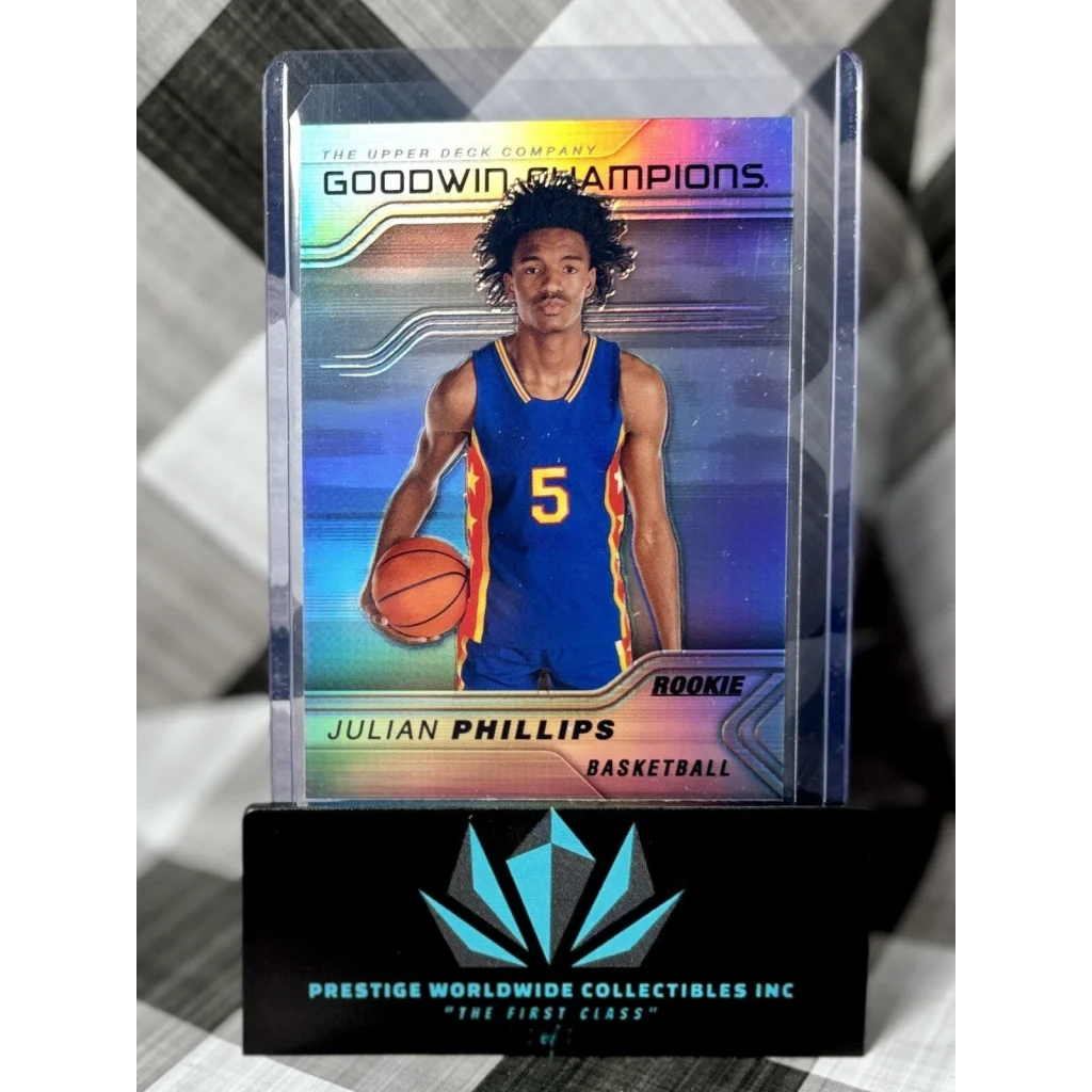 Julian Phillips 2023 Goodwin rookie holographic card from Prestige Worldwide