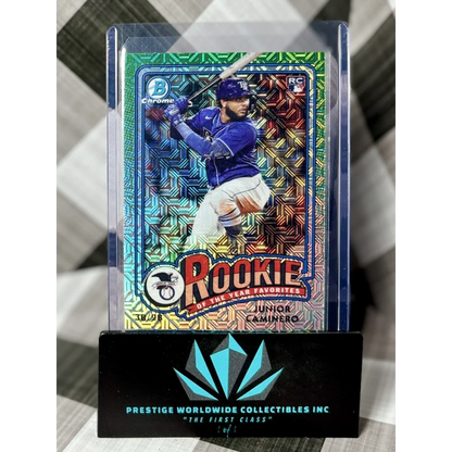 Junior Caminero holographic card from Prestige Worldwide Collectibles