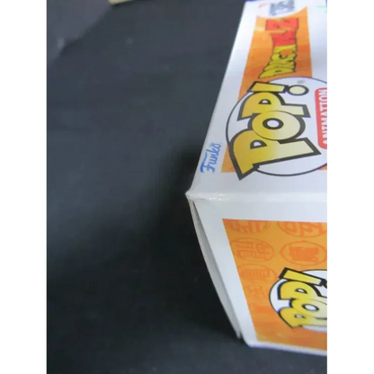 Slightly damaged Justin Cook signed Dende Funko Pop FYE Exclusive Dragon Ball Z box