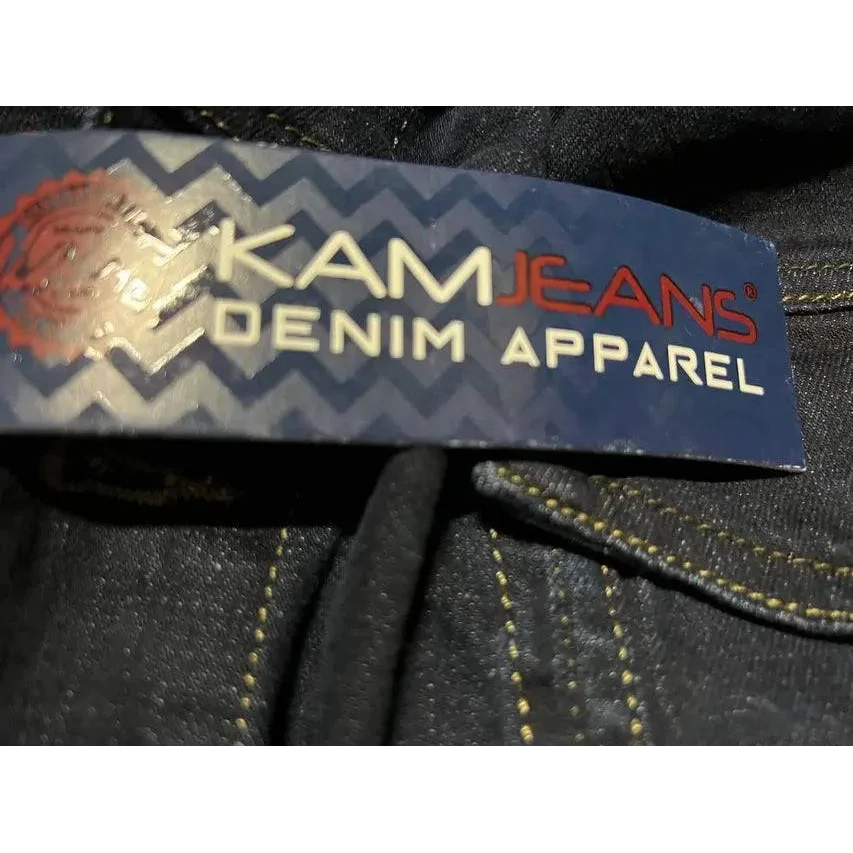 Blue denim jeans with brand tag for KAM Jeans Jacket 6X Ultimate Denim Style Upgrade