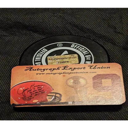 KAndre Miller auto signed hockey puck with expert authentication and certificate of authenticity