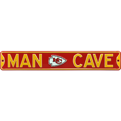 Kansas City Chiefs man cave authentic street sign
