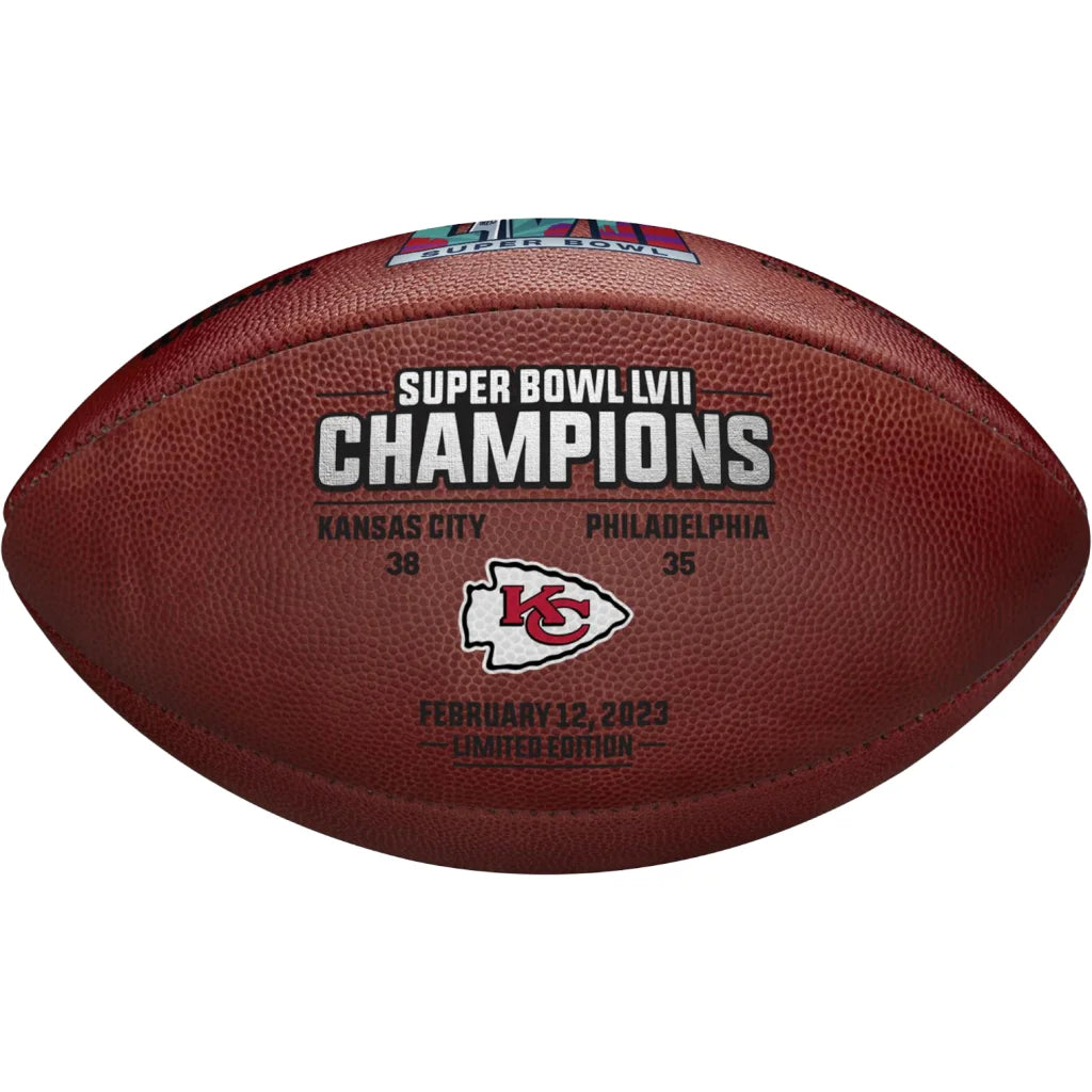 Kansas City Chiefs Super Bowl LVII Champions leather football