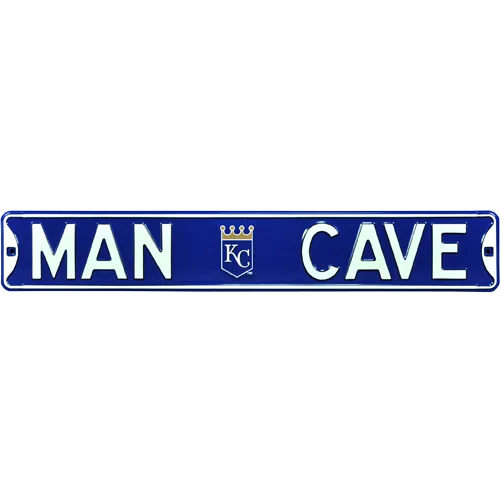 Kansas City Royals Man Cave authentic street sign with logo