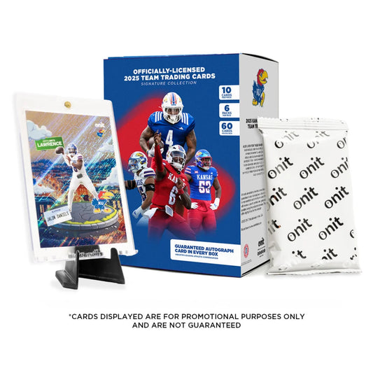 Kansas Football Platinum Box Trading Cards with Guaranteed Autograph
