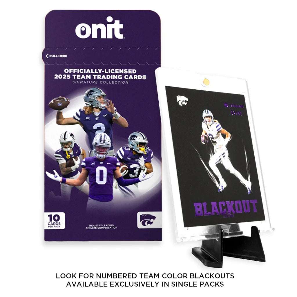 Kansas State trading cards single pack with 10 Wildcats