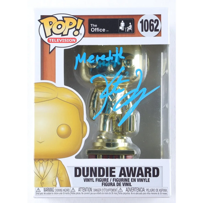 Kate Flannery signed Dundie Award vinyl figure from The Office with JSA auth