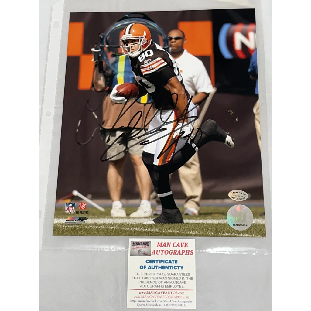 Autographed Kellen Winslow Cleveland Browns 8x10 photo with COA for Browns fans