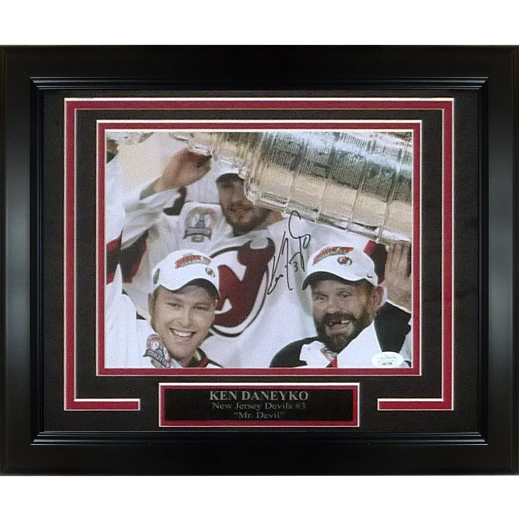 Ken Daneyko autographed New Jersey Devils deluxe framed 8x10 photo