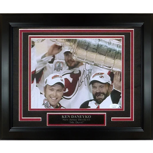 Ken Daneyko autographed New Jersey Devils deluxe framed 8x10 photo