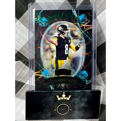 Kenny Pickett Steelers holographic card in black gold case from Prestige Worldwide