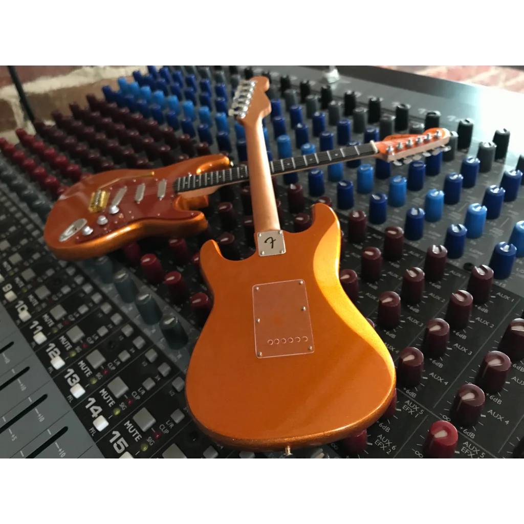 Kenny Wayne officially licensed gold sparkle mini guitar with sunburst finish