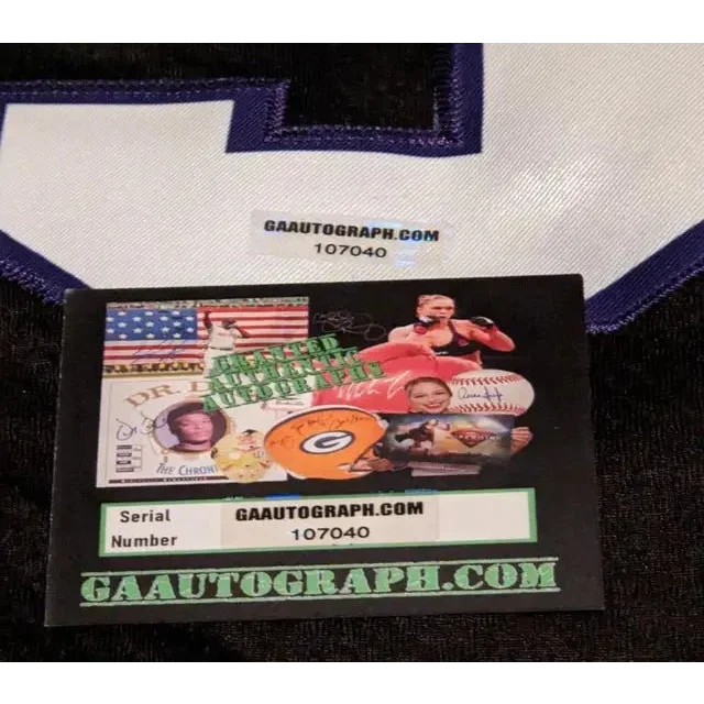 Certificate of authenticity for Kevin Durant autographed Durant autographed jersey number 35