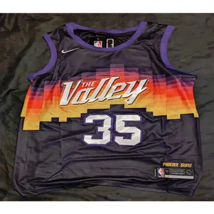 Phoenix Suns The Valley Kevin Durant autographed jersey number 35 with certificate