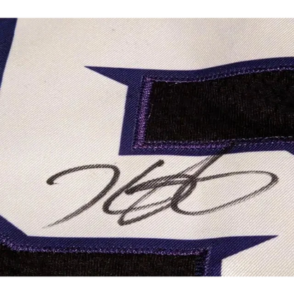 Kevin Durant autographed black jersey with embroidered number 35 and certificate