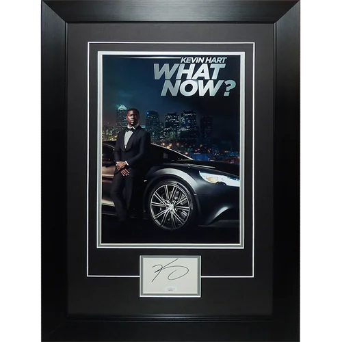 Kevin Hart What Now deluxe framed 11x17 poster with autograph