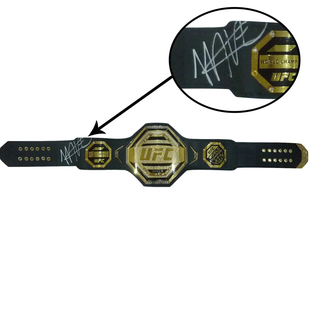 Khabib Nurmagomedov autographed UFC Legacy MMA world champion belt