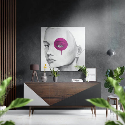 Stunning Brushed Aluminium Dibond Abstract Portrait Art | Insigneart USA | vintageantiquesgifts.com