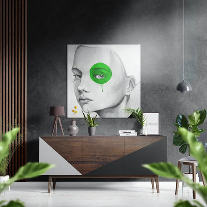 Stunning Brushed Aluminium Dibond Abstract Portrait Art | Insigneart USA | vintageantiquesgifts.com