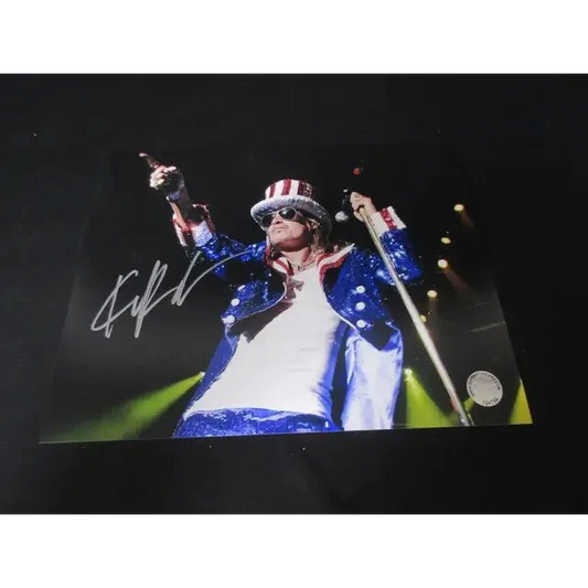 Kid Rock signed 8x10 photo in Uncle Sam outfit with certificate for fans