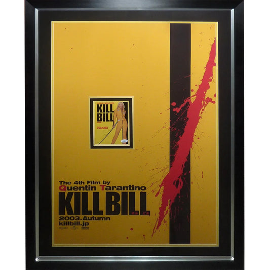 Deluxe framed Kill Bill movie poster with Uma Thurman autograph