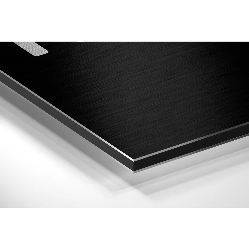 Sleek black King Basketball brushed aluminium dibond poster with silver trim