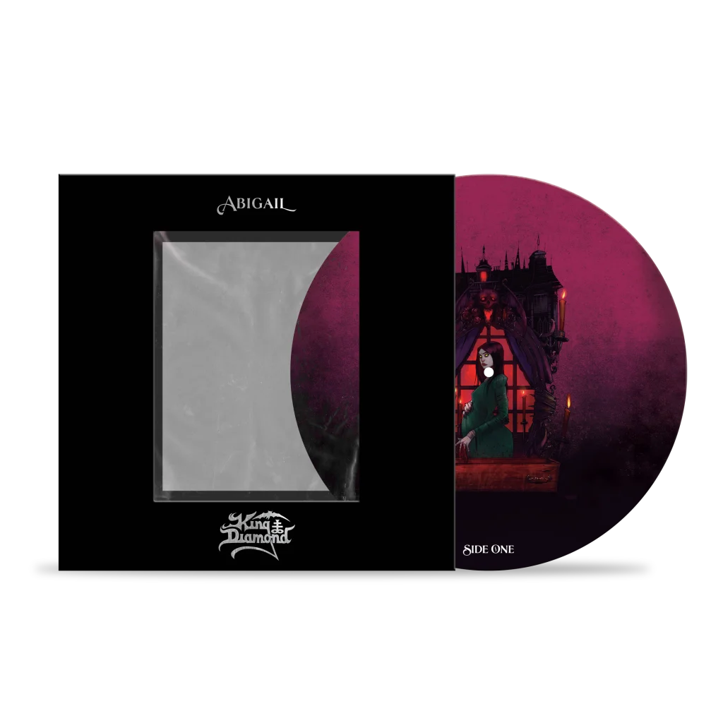 King Diamond Abigail picture disc LP with graphic novel art on the album cover