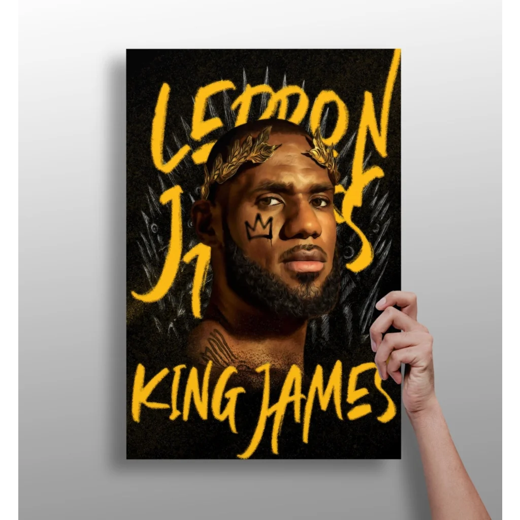 LeBron 23 Crown Insigne Aluminum Prints 4 Piece Set | Insigneart USA | vintageantiquesgifts.com