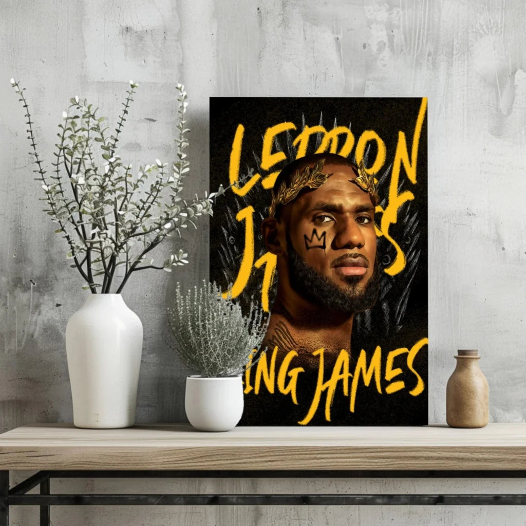 LeBron 23 Crown Insigne Aluminum Prints 4 Piece Set | Glass Wall Art Print | vintageantiquesgifts.com