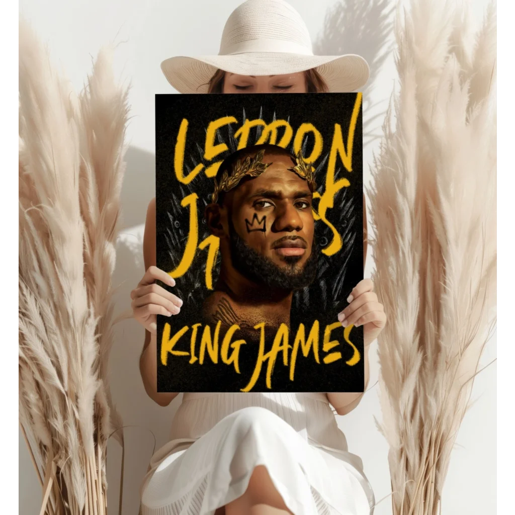 LeBron 23 Crown Insigne Aluminum Prints 4 Piece Set | Contemporary Home Wall Art | vintageantiquesgifts.com