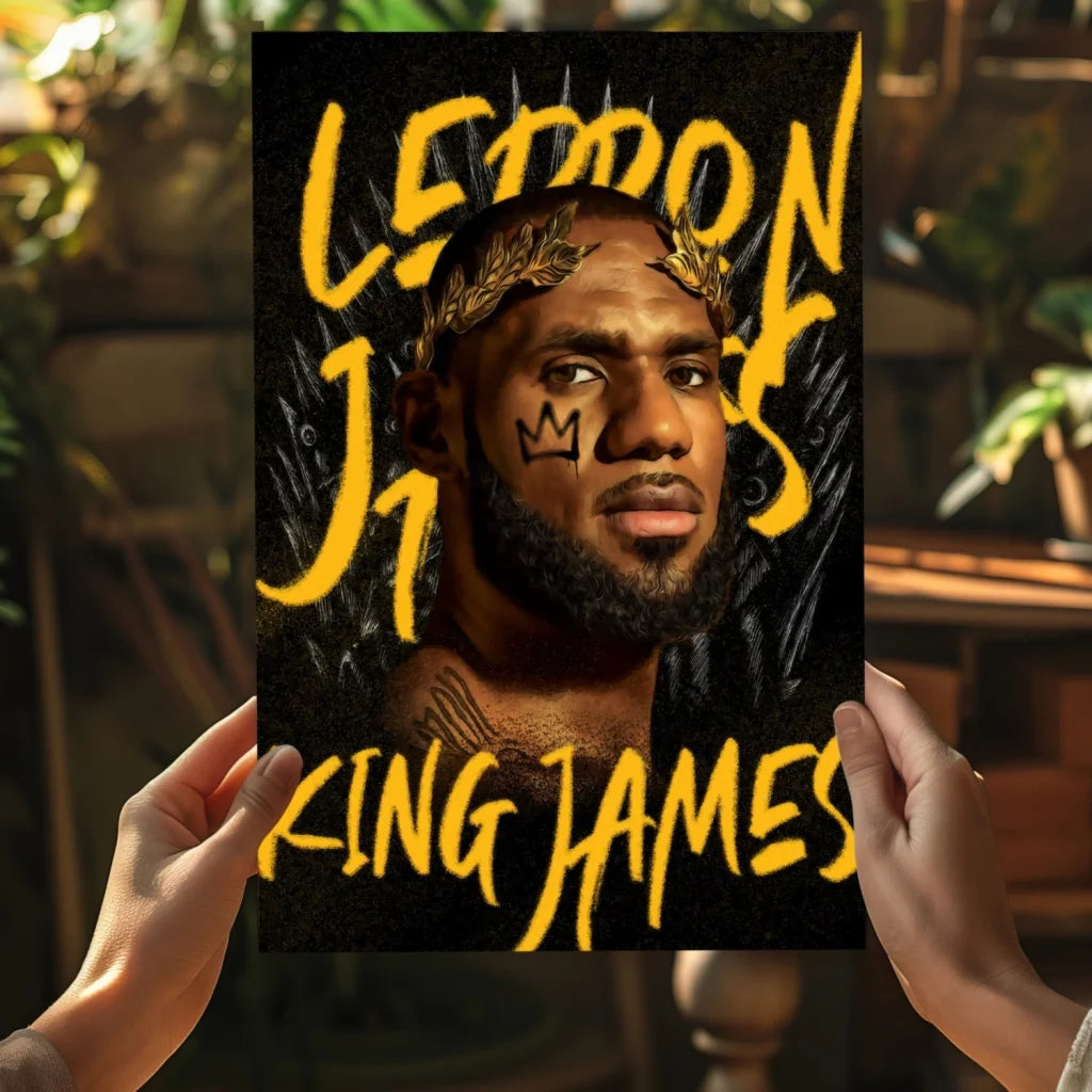 LeBron James poster on insigne aluminum prints set