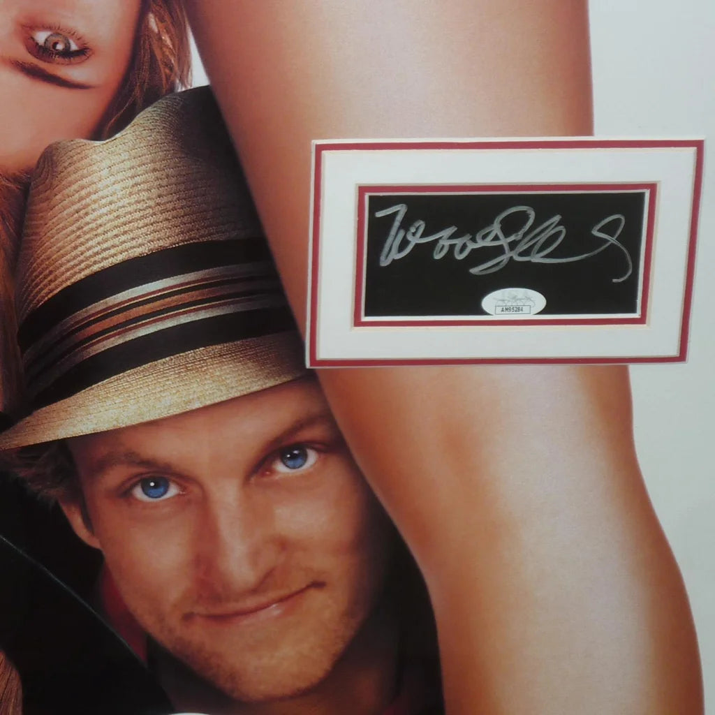 Deluxe framed Kingpin movie poster with Woody Harrelson autograph