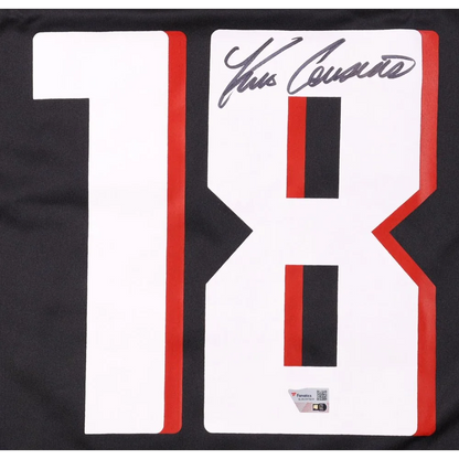 Kirk Cousins signed Atlanta Falcons jersey with white and red number 18 Nike XL