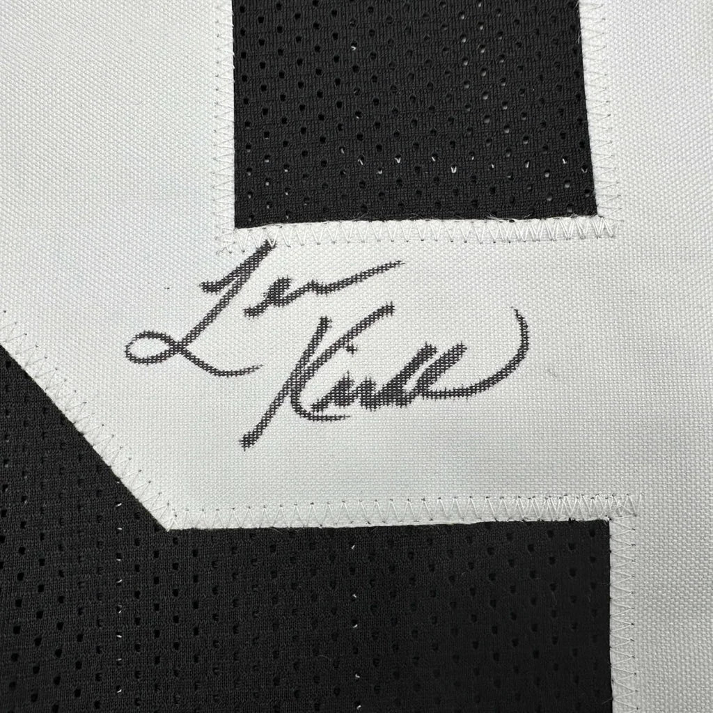 Framed Kirkland signed black and white Pittsburgh Steelers jersey