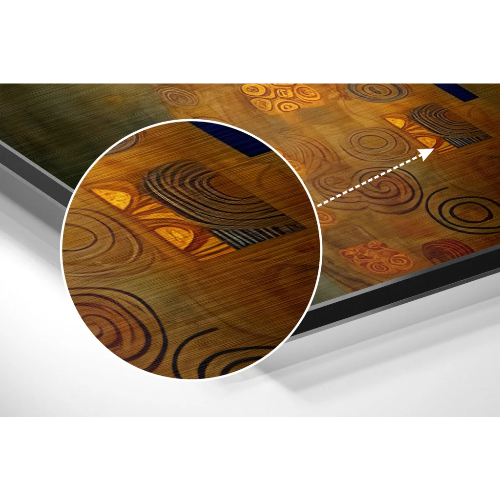 glass wall art Klimt Brushed Aluminum Dibond Wall Art