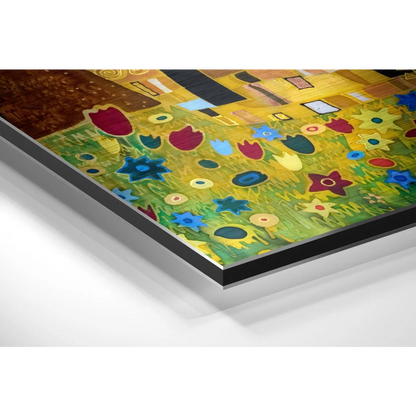 Klimt Garden Print on Brushed Aluminium Dibond | Glass Wall Art Print | vintageantiquesgifts.com