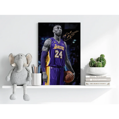 Kobe Bryant Lakers insigne aluminum prints home decor poster