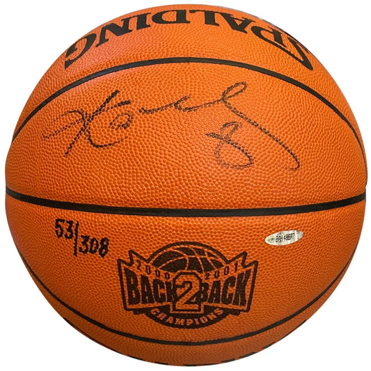Kobe Bryant autographed UDA Upper Deck limited edition Spalding basketball
