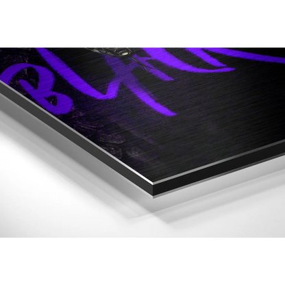 Black Mamba Brushed Aluminium Dibond Wall Art Print | Glass Wall Art Print | vintageantiquesgifts.com