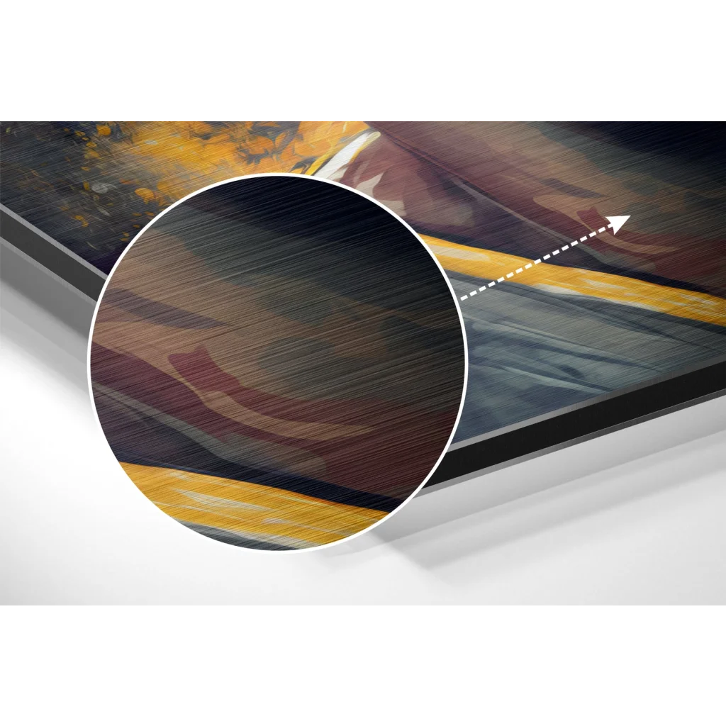 Stunning Brushed Aluminium Dibond Abstract Art Print | Modern Wall Art Decor | vintageantiquesgifts.com