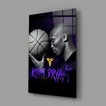 Kobe Bryant Black Mamba Glass Wall Art Canvas Print | Glass Wall Art Print | vintageantiquesgifts.com