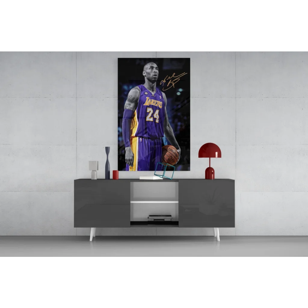 Kobe Bryant Lakers jersey number 24 wall art print poster