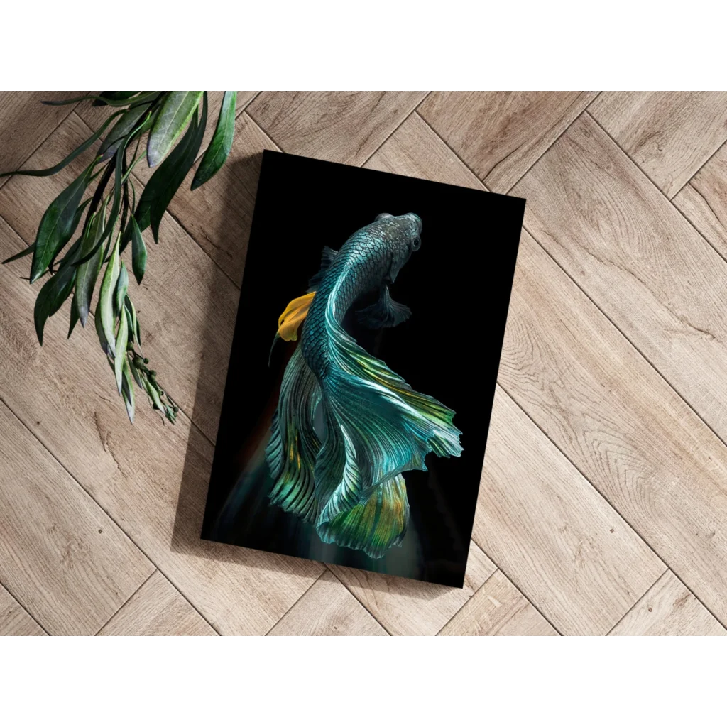 Stunning Betta Fish Insigne Aluminum Prints for Modern Walls | Modern Wall Art Decor | vintageantiquesgifts.com