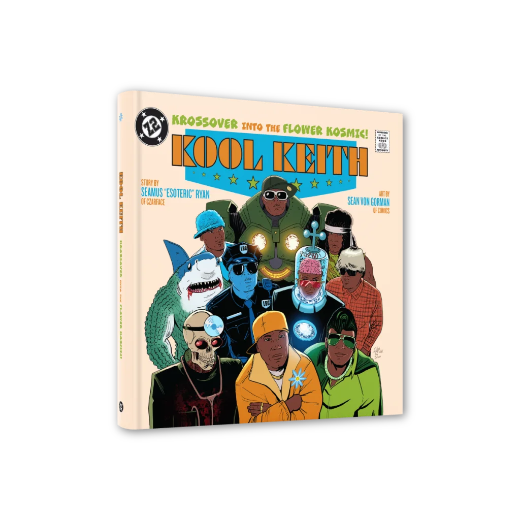 Comic book with cartoon characters from Kool Keith Flower Kosmic by Seamus Esoteric Ryan