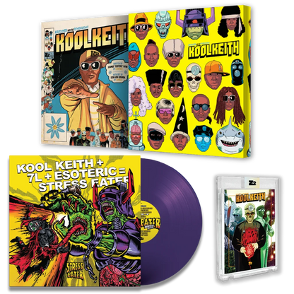 Kool Keith signed comic album collection on purple vinyl with Seamus Esoteric Ryan art