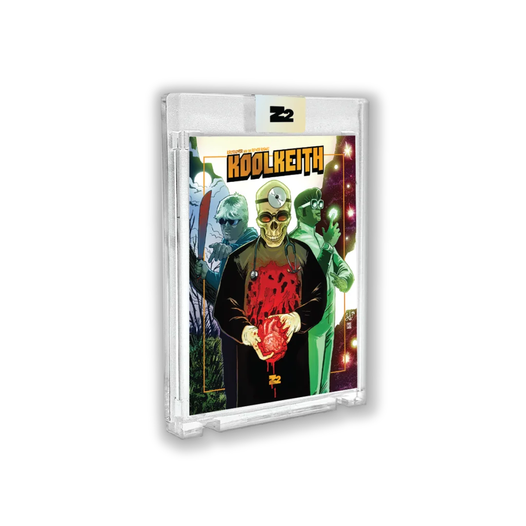 Kool Keith signed comic album in clear slab with Seamus Esoteric Ryan and Sean Von Gorman