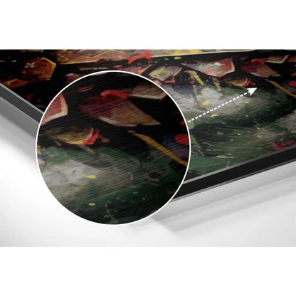 Epic Kratos Art on Brushed Aluminium Dibond Print | Modern Wall Art Decor | vintageantiquesgifts.com