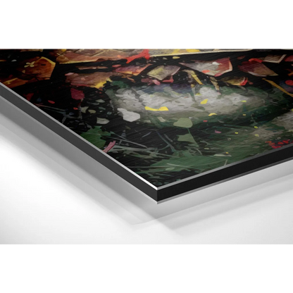 Epic Kratos Art on Brushed Aluminium Dibond Print | Glass Wall Art Print | vintageantiquesgifts.com